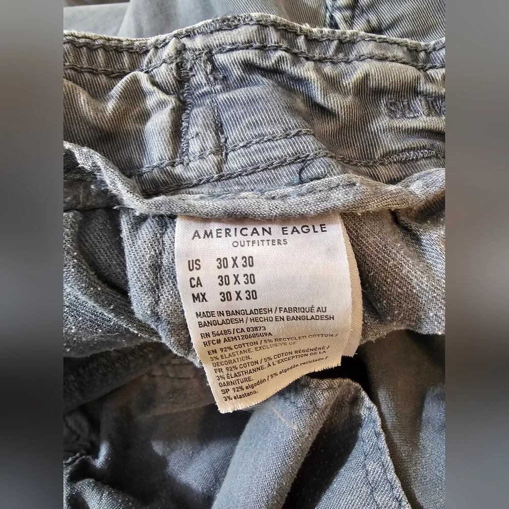 American Eagle Outfitters Blue Cargo Pants